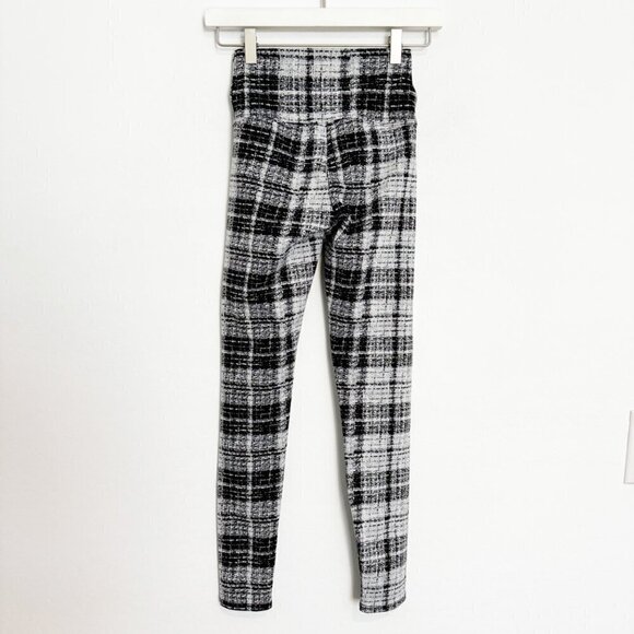 ONA by Yoon High Rise Pull On Plaid Print Athletic Leggings Workout Pant Size XS - Picture 9 of 11